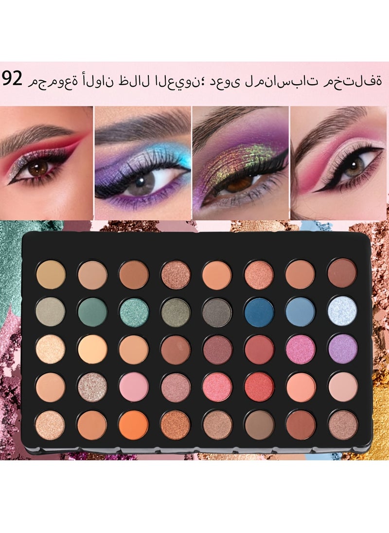 MISS YOUNG - 127Pcs/Set Idea Makeup Gift Box For Mother's Day Multi-Functional Make Up Case Set With Mirror & Brush Eyeshadow Lipstick Mascara Lip Liner Lip Gloss All In One Simplicity Silvery Ladies Cosmetics Set Full Set, Gifts For Women - Image 1