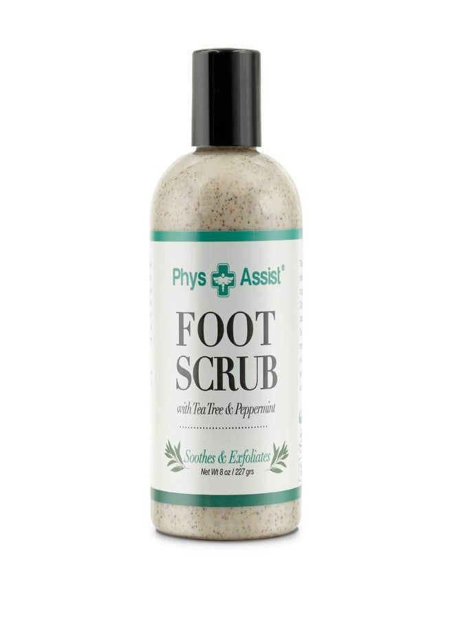 PhysAssist Foot Scrub 8 oz. with Tea Tree, Peppermint Soothes and Exfoliates Promoting a Deep Cooling Sensation Leaving Feet Feeling Calm and Refreshed. - Image 1