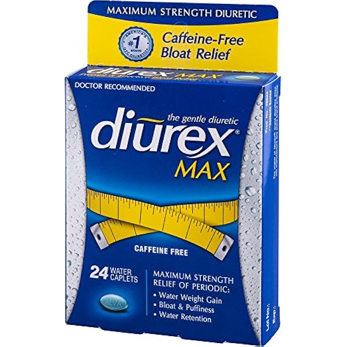 Diurex Max Water Caplets Caffeine Free - 24 Caplets, Pack of 2 - Image 4