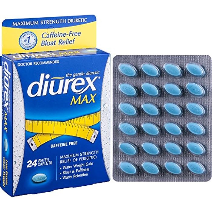 Diurex Max Water Caplets Caffeine Free - 24 Caplets, Pack of 2 - Image 2