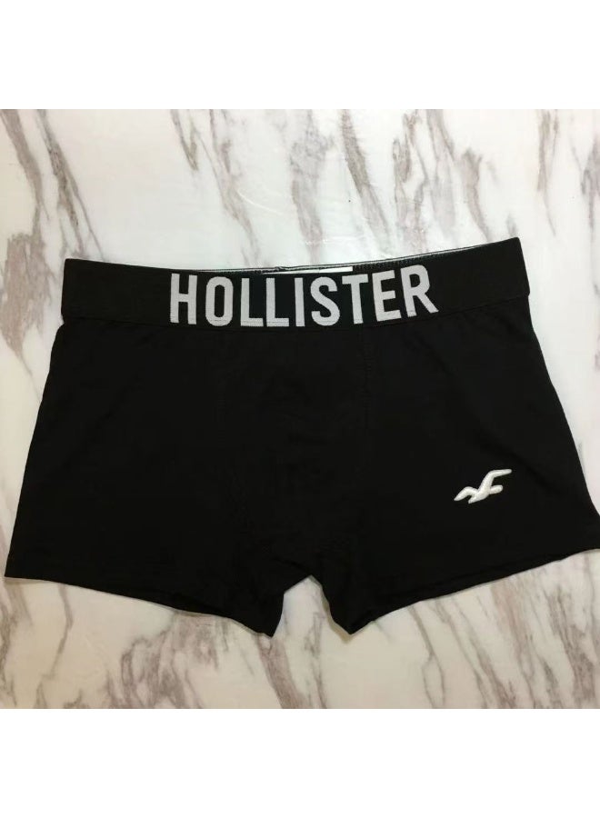 هوليستر قطعتين بوكسر رجالي باللونين الأسود والرمادي - Image 2