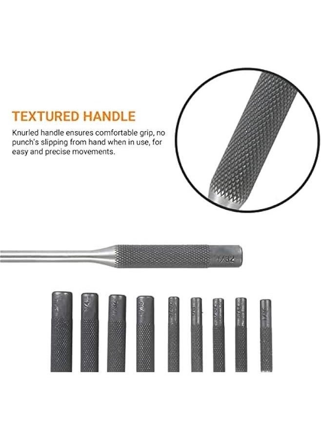 rocooart Punch Set9 Roll Pin Punch Set Steel Punches Hand Pin Removing Tool wi Carrying Case for Jewelers Watchmakers Carpenters - Image 3