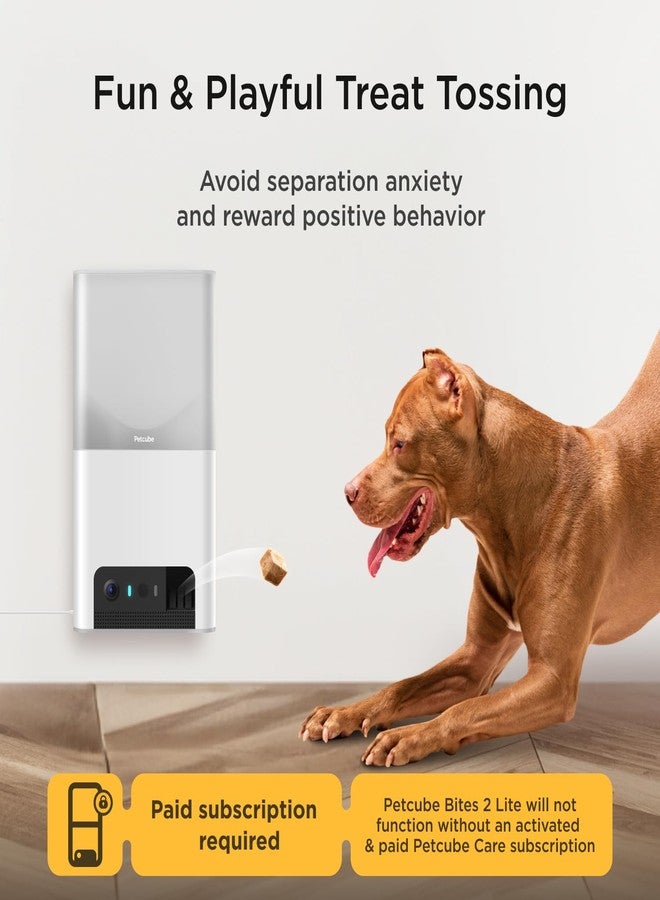 Petcube Bites 2 Lite + Extra Care Service with Smart Alerts [Paid in-App Subscription] | Interactive WiFi Pet Monitoring Camera with Phone App and Treat Dispenser, 1080p HD Video, Night Vision - Image 4