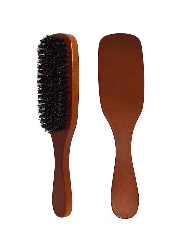 ORiTi ORiTi Beard Brush Hair Brush Beard Straightener Brush Make Beard Soften Clean Durable Wood Handle for itchy beard and straightening promote beard growth  - Image 1