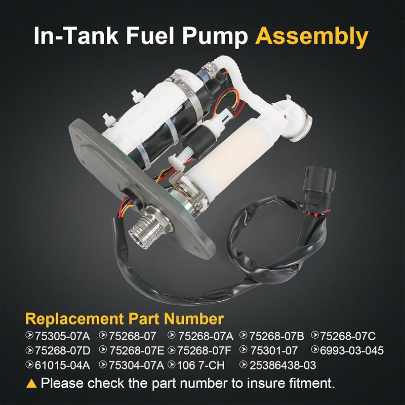 RALZAOTO Fuel Pump Assembly Replacement for Harley Davidson Sportster 1200 883, Forty-Eight, Iron 1200 883, Seventy-Two, XR1200 XL1200 XL883 (2007-2019) - Image 2