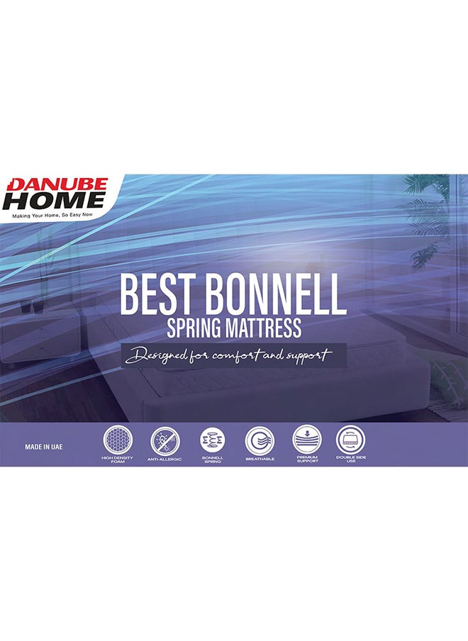 DANUBE HOME - Best Bonnell Spring King Mattress Firm Feel L 200 x W 180 With 22 cm Thickness - Multi Color - Image 1