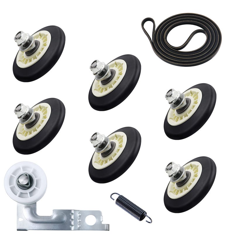 Casmer New Upgrade Dryer Roller Replacement Kit Fit for Lg or Kenmore Dryer, 4581EL2002C, 4561EL3002A, 4400EL2001D for DLEX8000V 79681072310 Dryer Drum Roller Kit Made of Premium Quality Material - Image 1