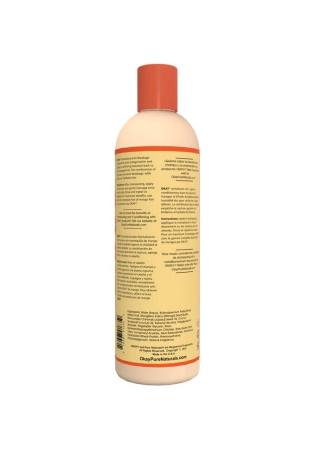OKAY ; Mango Antibreakage Conditioner ; For All Hair Types & Textures ; Revitalize Repair Restore Moisture ; With Aloe Jojoba & Coconut Oil ; Free Of Parabens Silicones Sulfates ; 12 Oz - Image 4