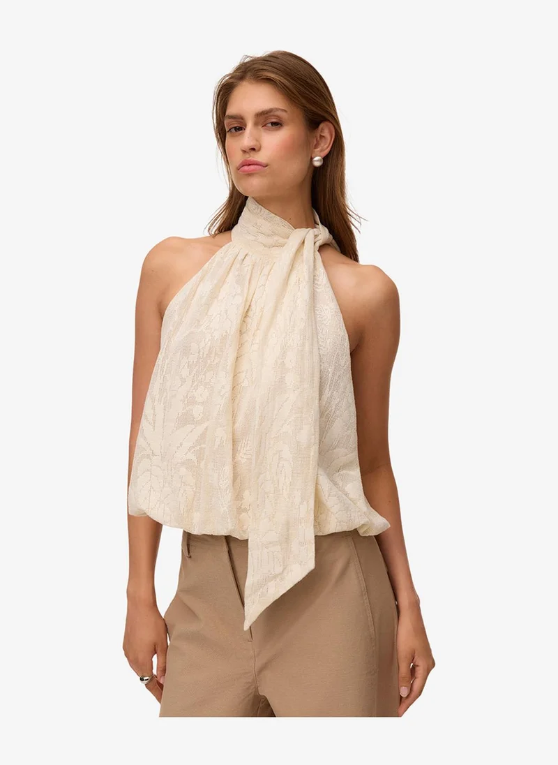 Women's VMNINA Halter Balloon Top