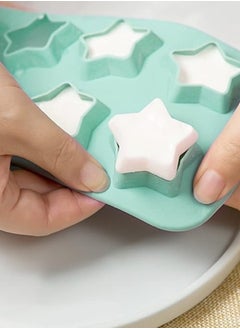 ماركة غير محددة قالب مكعبات الثلج على شكل نجمة من السيليكون لصنع حلوى الجيلي والبودنج والآيس كريم والشوكولاتة  - Image 3