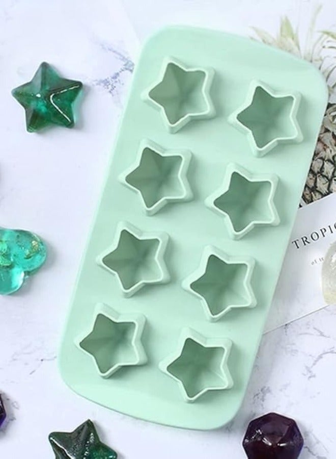 8-Cavity Easy Release Reusable Silicone Molds Makers Round Ice Cube Trays  - Image 1