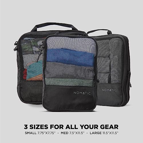 NOMATIC Packing Cubes, Compression Luggage Organizers for Carry-On, Suitcases, Travel Bags, Medium - Image 3