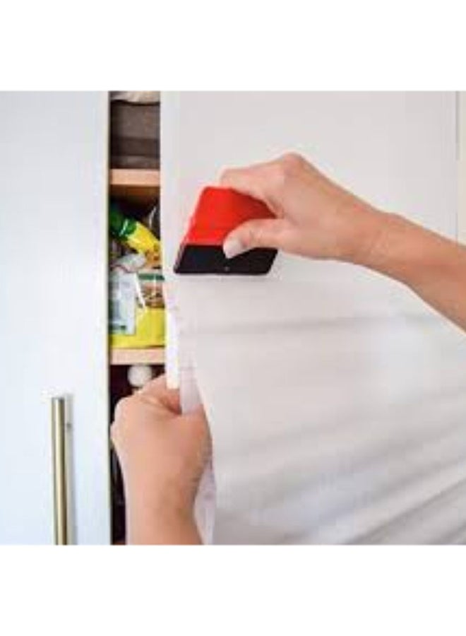 d-c-fix 346-0001 Decorative Self-Adhesive Film, Matte White, 17" x 78" Roll - Image 2