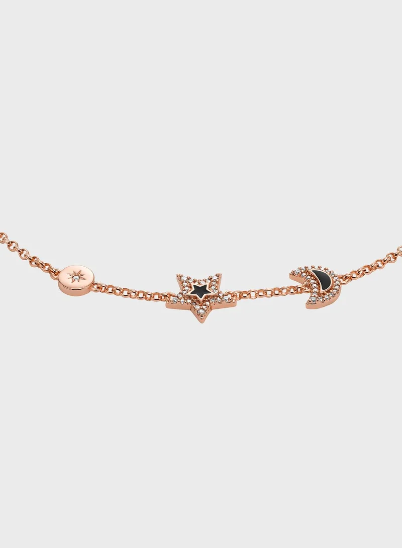 EMPORIO ARMANI Charm Chain Detailed Bracelet