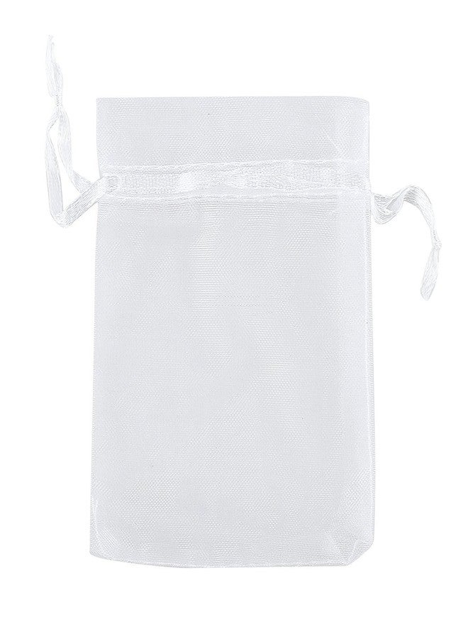 Ankirol 50pcs Sheer Organza Favor Bags 12 X 16 INCH X Large Organza Drawstring Bags (white - Image 1