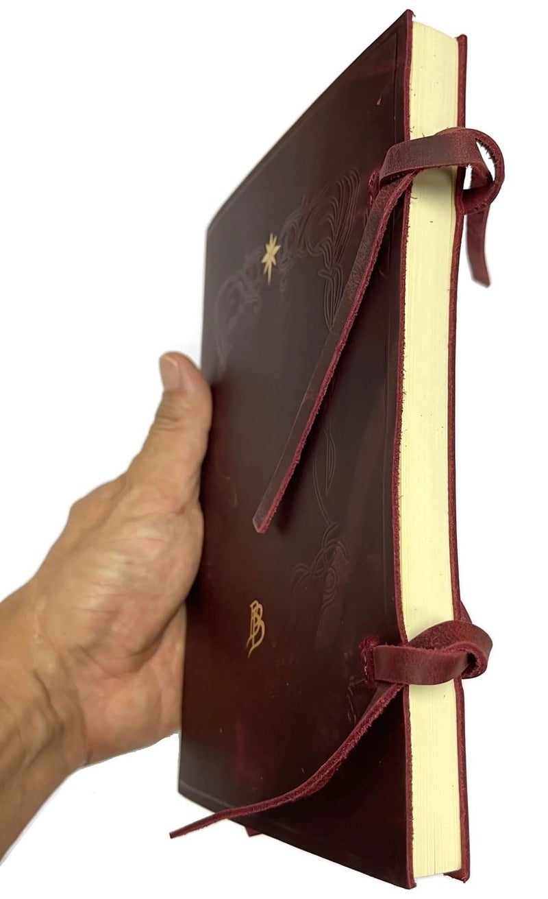 costumebase BILBO Red Leather Book Westmarch Replica Bard's Tale Story In Hobbiton Memoir - Image 2