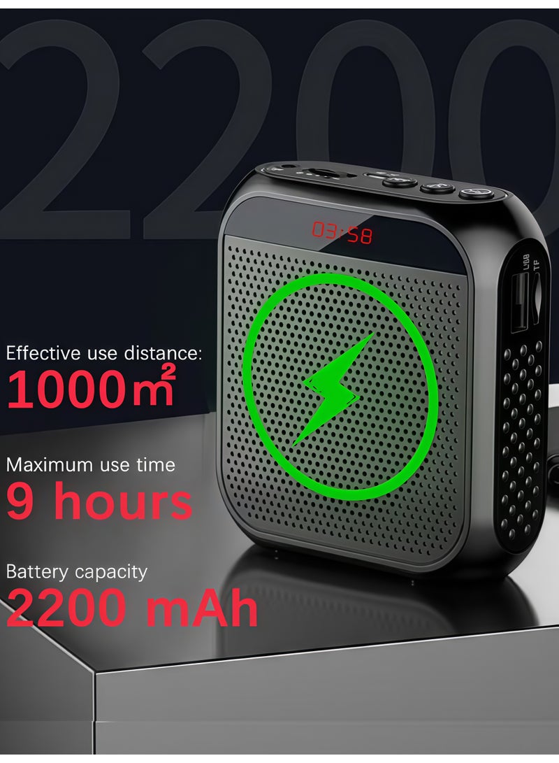 KASTWAVE Rechargeable Portable Speech Amplifier for Teaching Speeches, Equipped with Wired Microphone Earphones for Easy Portable Amplification - Image 4