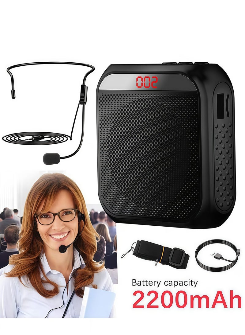 KASTWAVE Rechargeable Portable Speech Amplifier for Teaching Speeches, Equipped with Wired Microphone Earphones for Easy Portable Amplification - Image 2