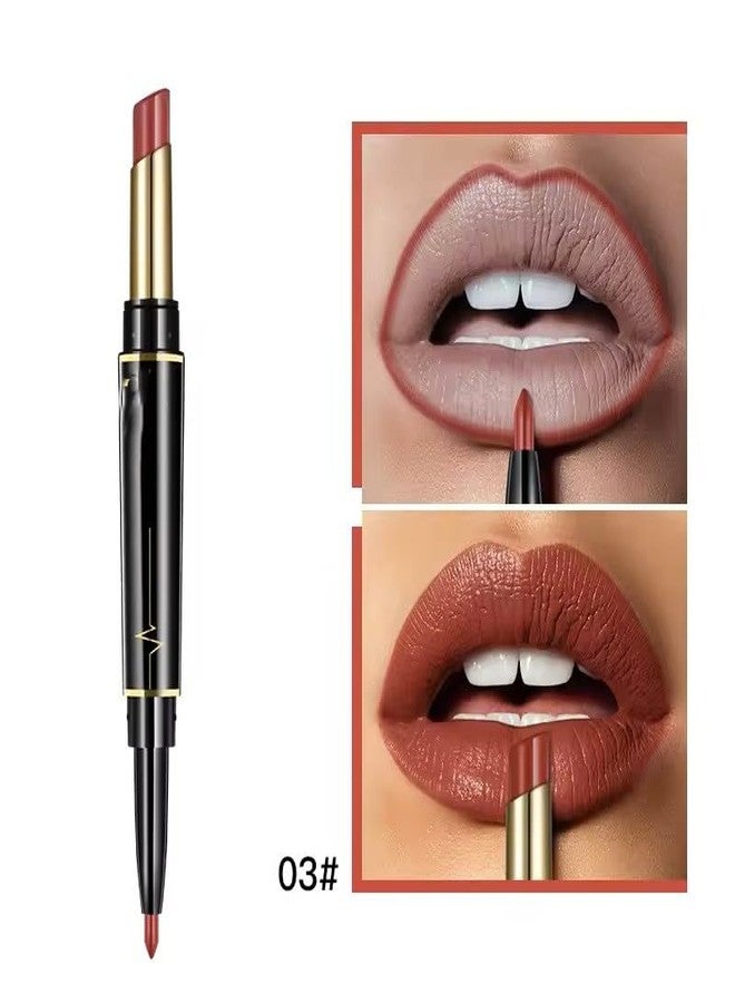 Futaba Double-Headed 2 In 1 Matte Lipstick Lip Liner - 03 - Image 4