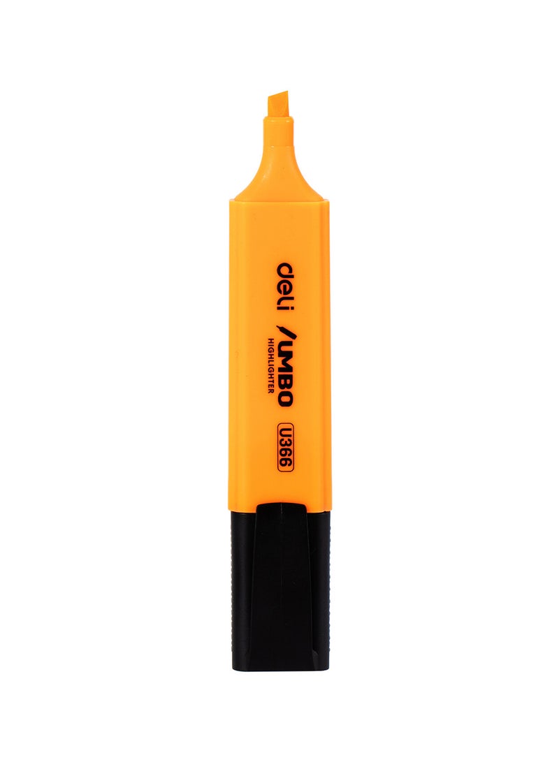 Deli Orange Highlighter Chisel tip 1-5mm , Fast-Drying , for Note-Taking , Drawing illustrations , Pack of 12 - Image 2