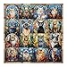 PICKFORU Stained Glass Puzzle Cat Puzzles for Adults 1000 Pieces Colorful Kitty Kitten Collage Puzzles 1000 Pieces Hard Difficult Impossible Challenging Jigsaw Puzzles for Adults - Image 4