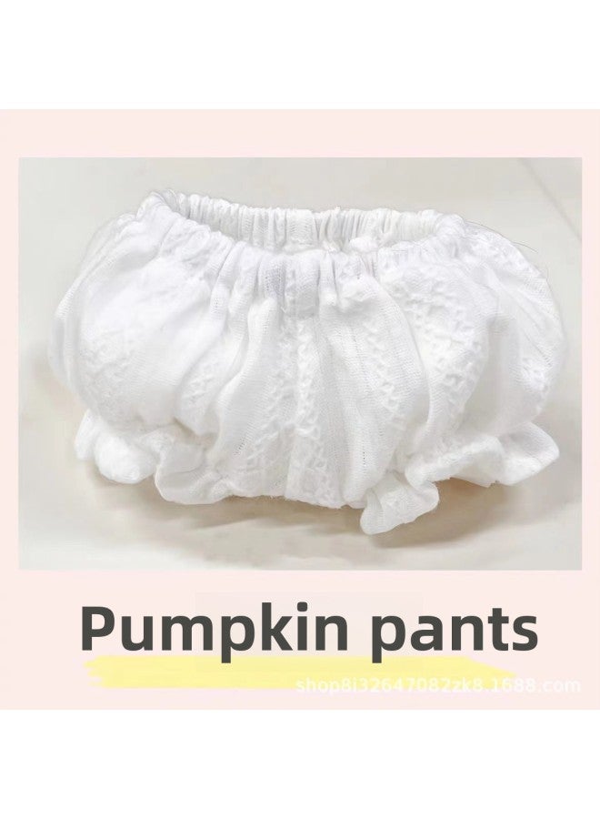 20cm Cotton Doll Clothes Bitter Tea Pants And Socks Two-piece Cotton Clothes Only Sitting Panties-Height:20cm Baby Wears Pumpkin Pants - Image 2