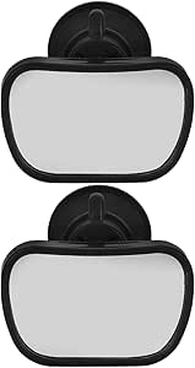 Universal Baby Car Rearview Mirror 2 Pack Suction Cup Safety Backseat Observation - Image 1