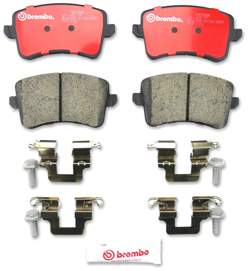 Brembo P85099N Premium Ceramic Rear Disc Brake Pad Set AUDI OE 8K0698451B