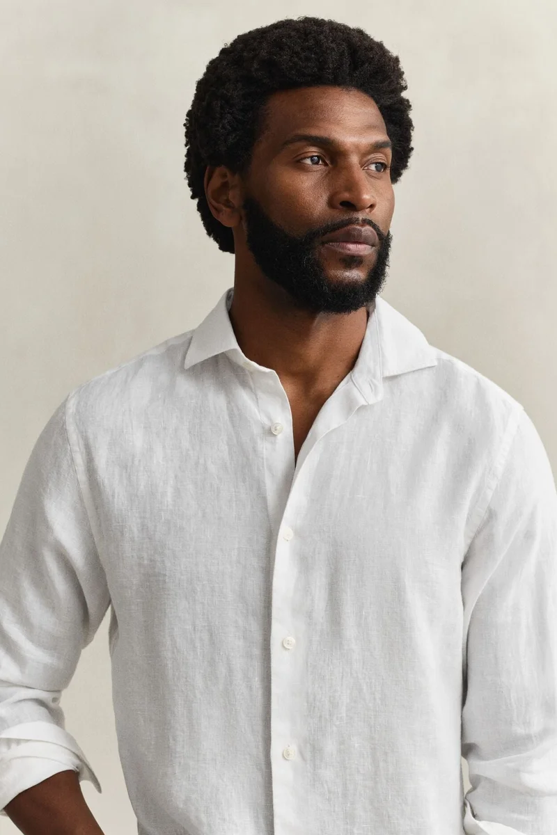 GANT  Regular Linen Shirt for Men | Best Price UAE