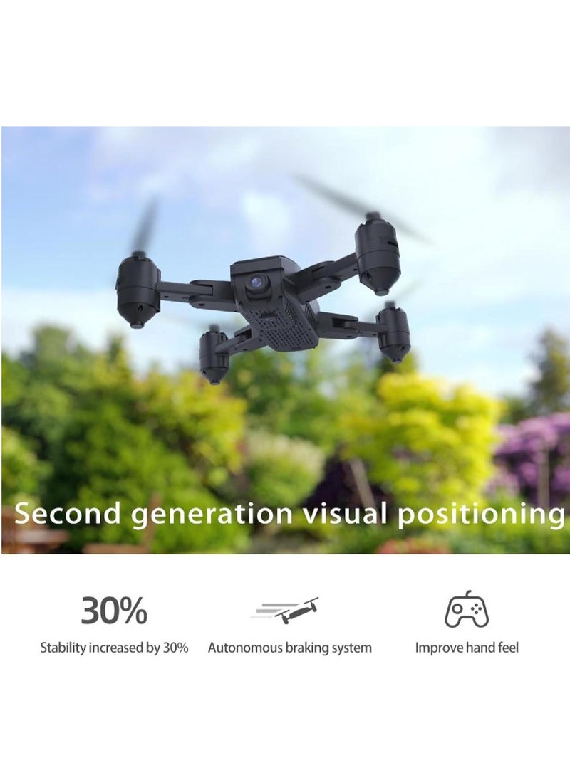 ELTRAZONE - P30 Plus Drone with 4K Dual HD Camera, Foldable Design, 20-Minute Flight Time, Visual Positioning 2.0, Automatic Braking System, and Gesture Control – Ideal for Photography & Video - Image 1