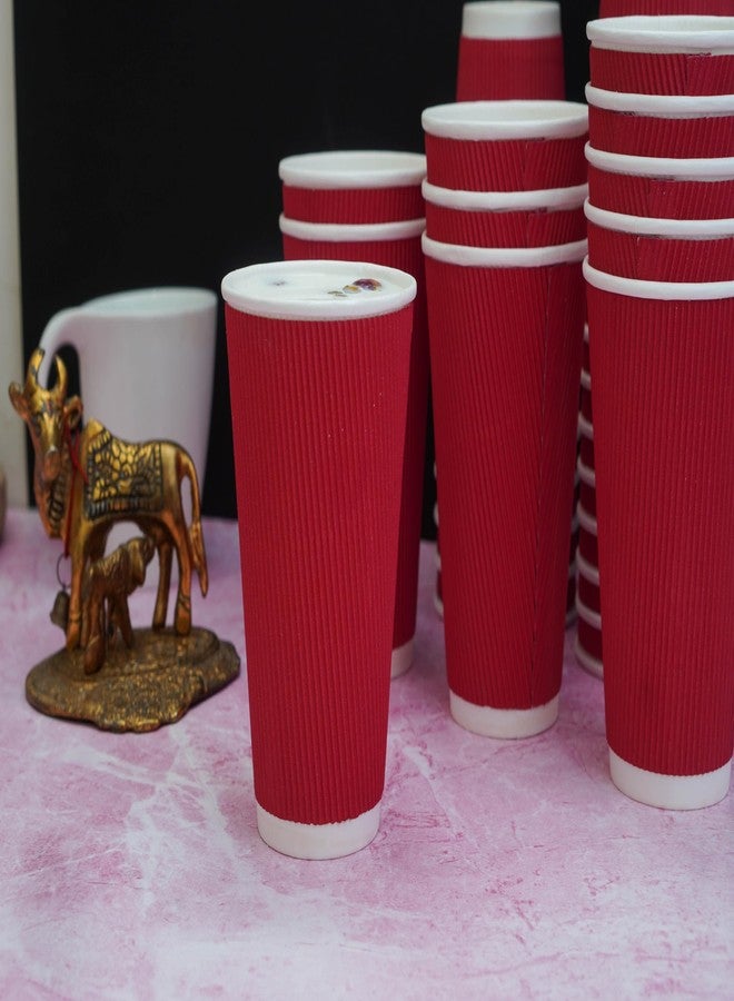PARICOTT 330ml - 50 Cups | Ripple Paper Cups | Disposable Coffee & Tea Cups for Hot Drinks | Leak-Resistant, Sturdy & Eco-Friendly | Ideal for Office, Home, Events, Travel & Parties - Image 2