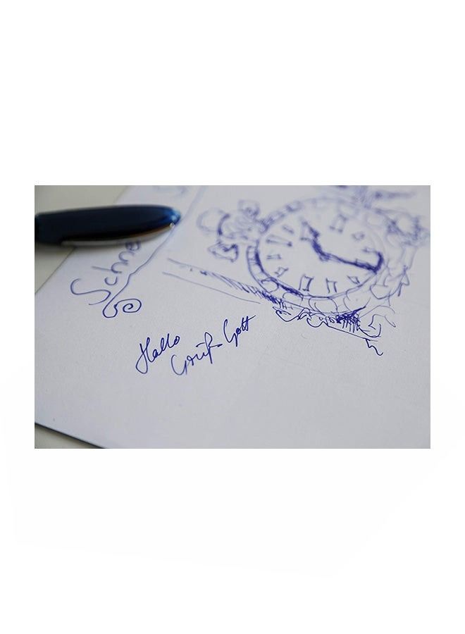 Pack Of 5 Business Rollerball Point Pen Blue - Image 2