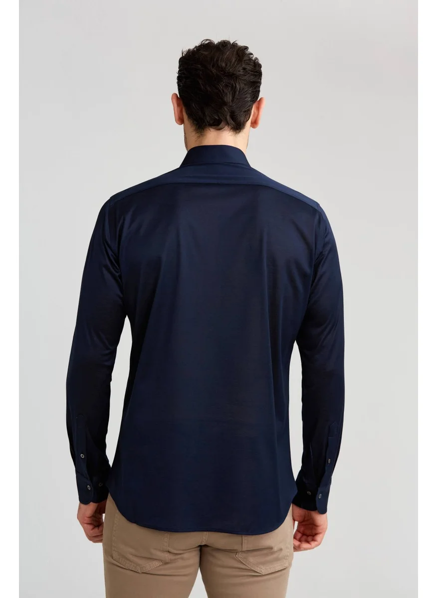 Bisse Platinium Regular Fit Shirt Dark Blue PLTG026_40