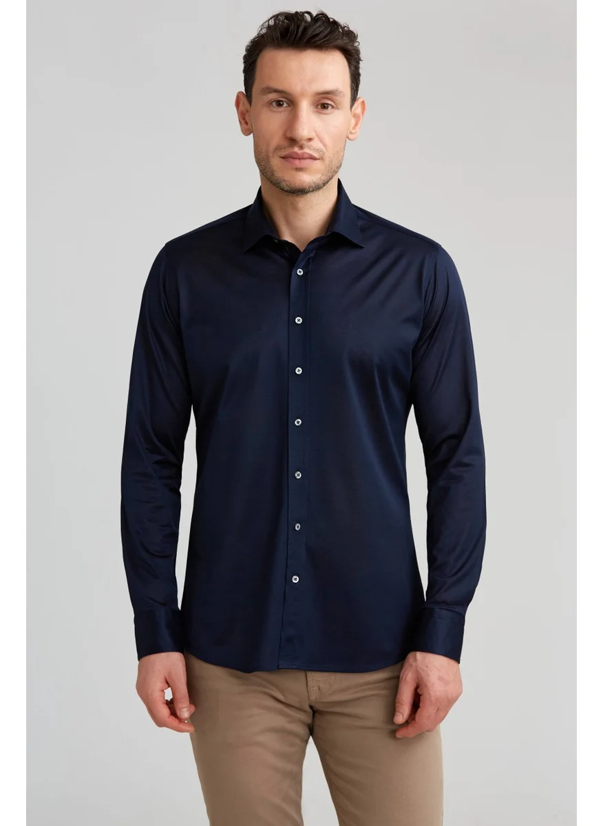 Bisse Platinium Regular Fit Shirt Dark Blue PLTG026_40