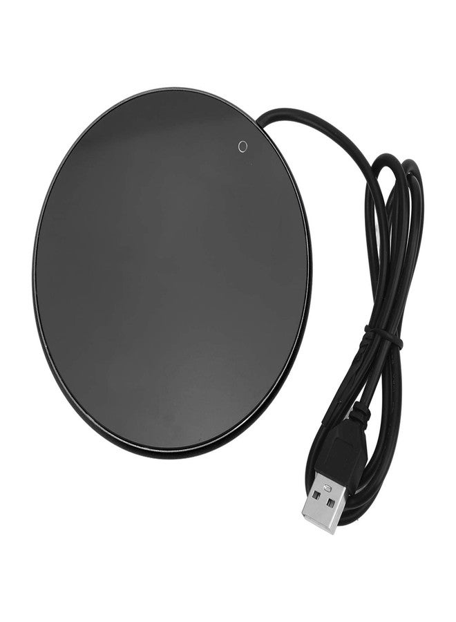 LiebeWH USB Coffee Mug Warmer with 55°C Constant Temperature Automatic Power Off Tempered Glass Panels for Home Office Use (Black), LiebeWHbeotmn9pvg-13 - Image 1