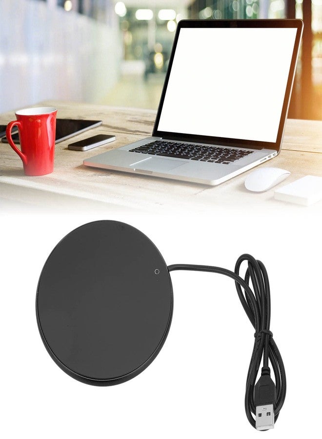 LiebeWH USB Coffee Mug Warmer with 55°C Constant Temperature Automatic Power Off Tempered Glass Panels for Home Office Use (Black), LiebeWHbeotmn9pvg-13 - Image 4