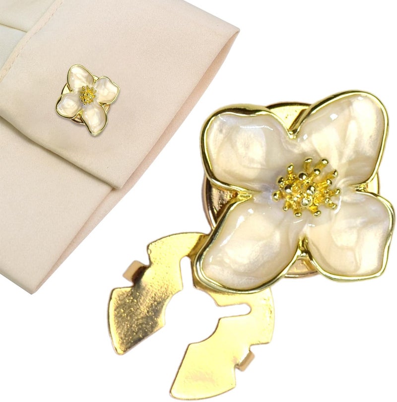Button Jewelry Covers - Cufflinks Floral Decoration Cover | Crafts Flower Buttons - for Clothes Crafts Scarves Sweaters Shirts Blouses Dresses Coats Wedding - Image 1