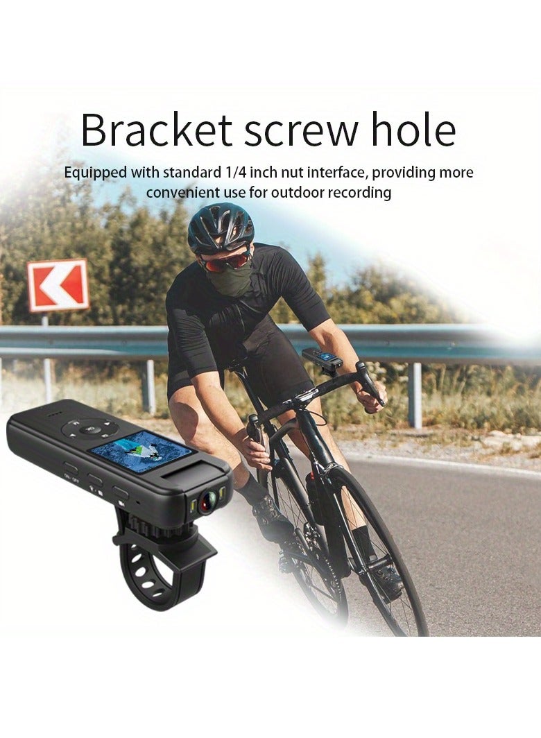 4K Portable Video Camera Recorder, Motorcycle Driving Recorder, Outdoor Mini Action Camera, Portable Camera, Driving Recorder, Miniature Camera+64Gcard - Image 1