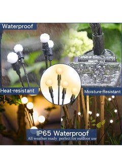 بيوينتي 4 حزمة مجموع مصابيح الحديقة الشمسية 32LED -أضواء الحديقة الشمسية في الهواء الطلق  - Image 5