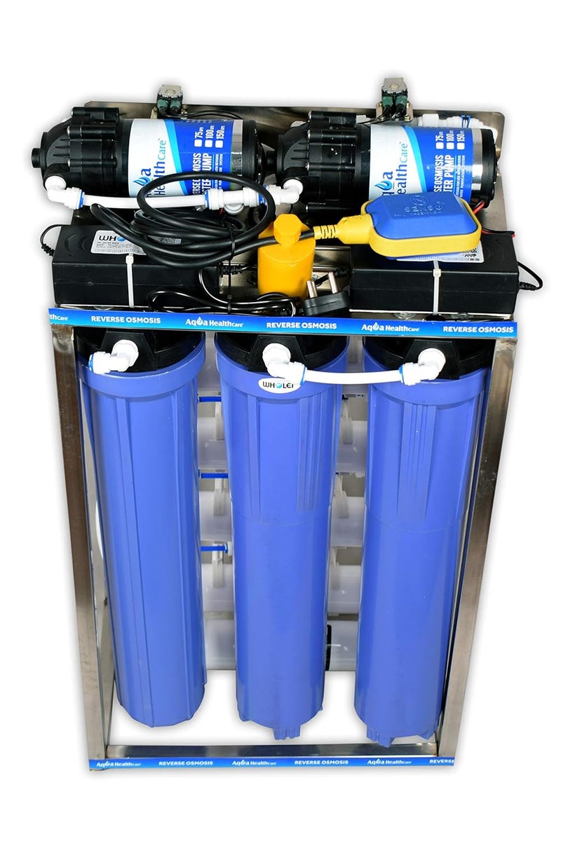 WHOLER WHOLER 50 Lph Commercial Ro Water Purifier PlantFilter Double Purification 50 Litre Per Hour With Uv Tds Adjuster Auto Shut Off Full Stainless Skid Works Upto 3000 Tds Of WaterSilver - Image 2