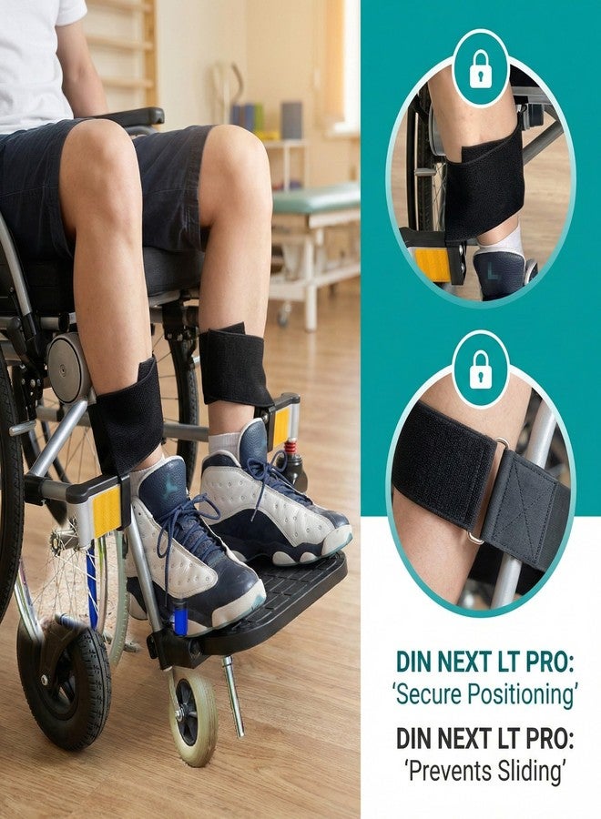 Elfzone Wheelchair Leg Strap - 3 Pack，Polyester Material, Breathable & Elastic - Foot, Calf & Seat Belt Restraints for Wheelchair (Length 40 in*1，Length 24 in*2) - Image 5