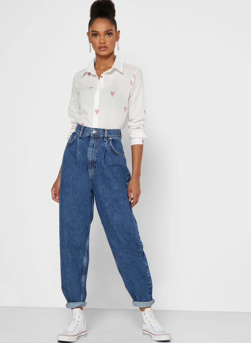 TOPSHOP Balloon Tapered Jeans