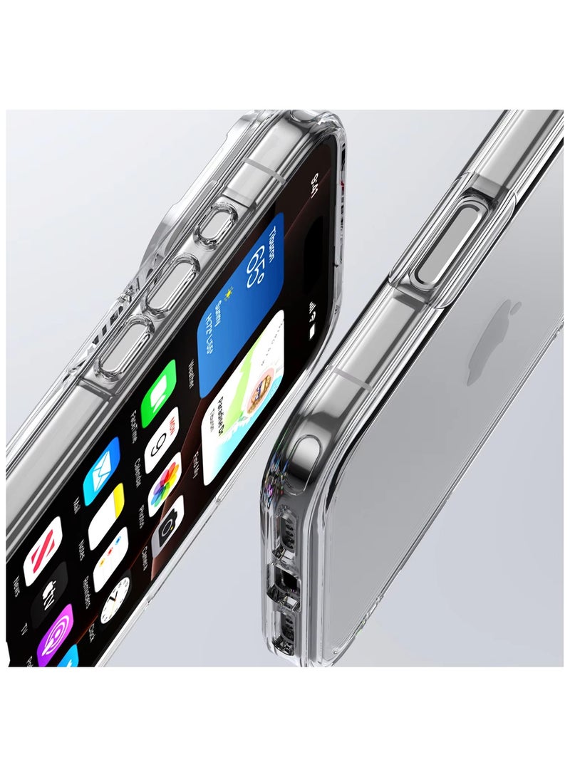 BlueFire Clear Magnetic Protective Case for iPhone 17 Pro Max Pro – Original Transparent Cover with Wireless Charging Support, Anti-Yellowing Ultra Clear Silicone, Shock Absorption, Slim Flexible Fit to Showcase Phone Design – Crystal Clear Protection with MagSafe Compatibility and Scratch Resistance - Image 3