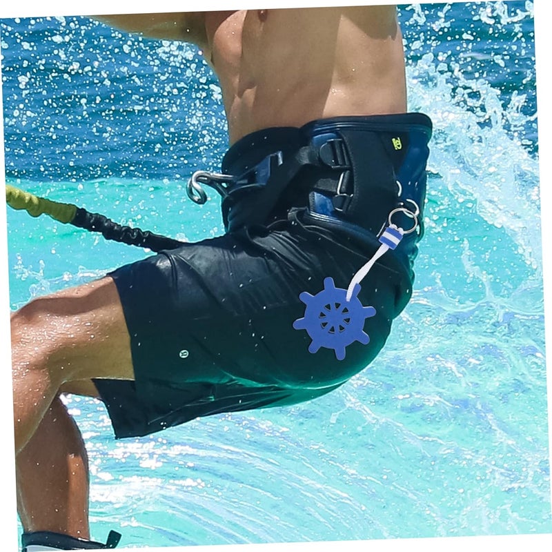 ABOOFAN 10pcs Blue Floating Keychains EVA Foam Water Sports Key Rings Lightweight Buoyant Key Holders for Boating Swimming Sailing and Fishing Activities - Image 4