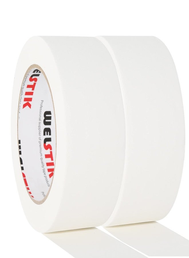 WELSTIK 2 Pack Gaffers Tape White,2" X 33 Yards-10% Longer-Heavy Duty Gaffer Floor Tape for Cables,TV Shoots, Theater Stage Setup,Interior Design,Residue Free,Non-Reflective Easy to Rip - Image 1