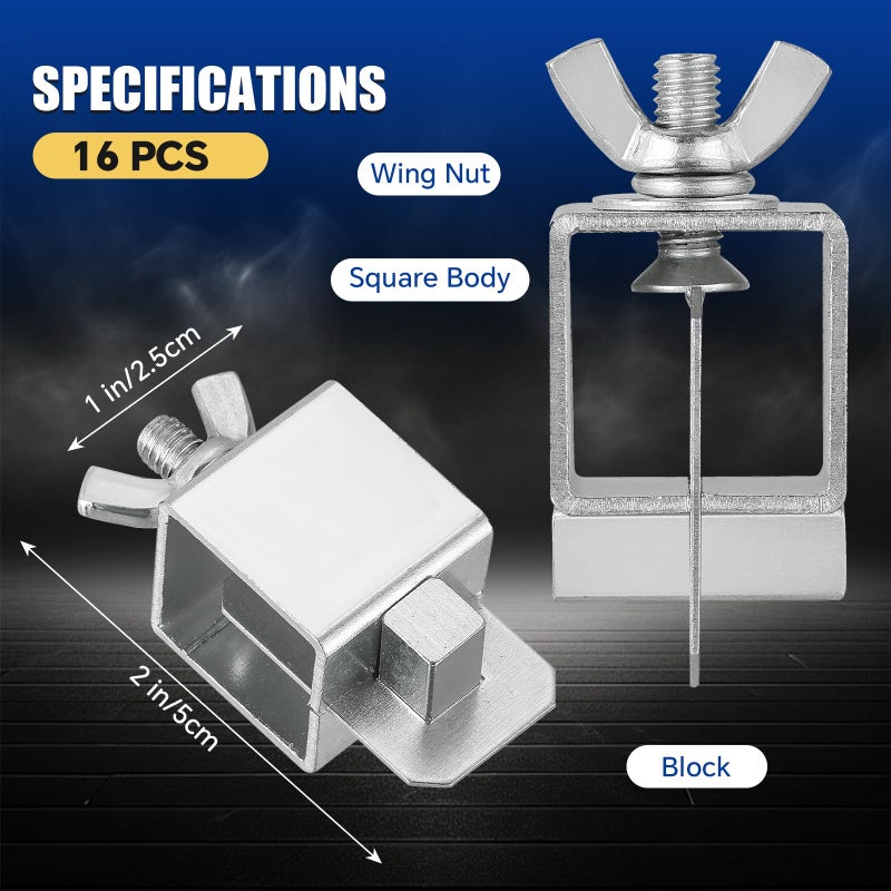 MYFULLY Butt Welding Clamps 16 Pack Small Auto Body Panel Clamps for EdgetoEdge Welding Door Alignment Tool Carbon Steel Sheet Metal Clips - Image 4