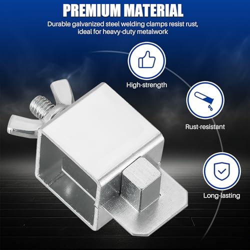 MYFULLY Butt Welding Clamps 16 Pack Small Auto Body Panel Clamps for EdgetoEdge Welding Door Alignment Tool Carbon Steel Sheet Metal Clips - Image 5