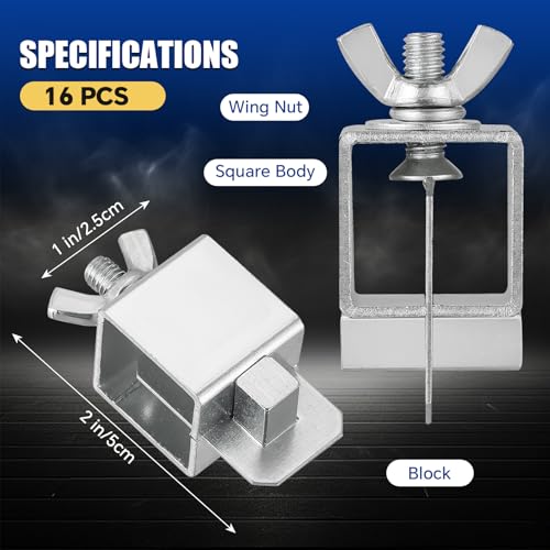 MYFULLY Butt Welding Clamps 16 Pack Small Auto Body Panel Clamps for EdgetoEdge Welding Door Alignment Tool Carbon Steel Sheet Metal Clips - Image 3