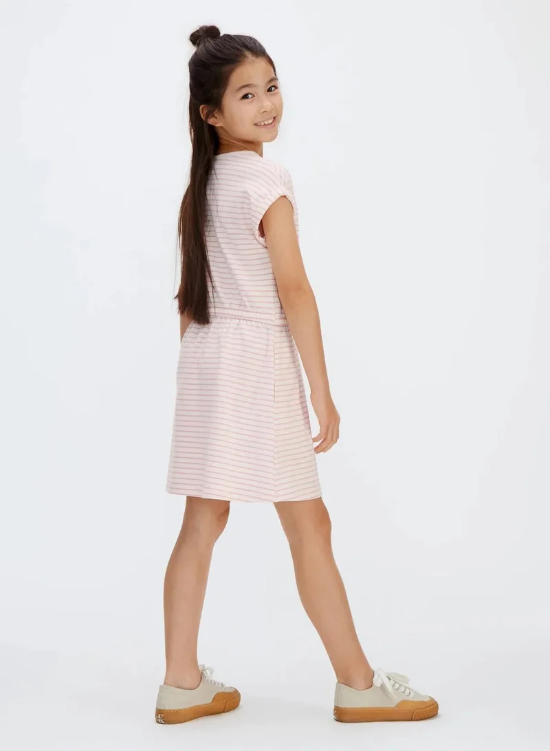 Calvin Klein Striped T-Shirt Dress