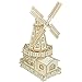 Bitopbi 3D Wooden Puzzles Laser Engraving DIY Safe Assembly Constructor Kit Toy for Teens and Adults World Famous Buildings Mechanical 3D Models for SelfAssembly C2 Dutch Windmill - Image 2